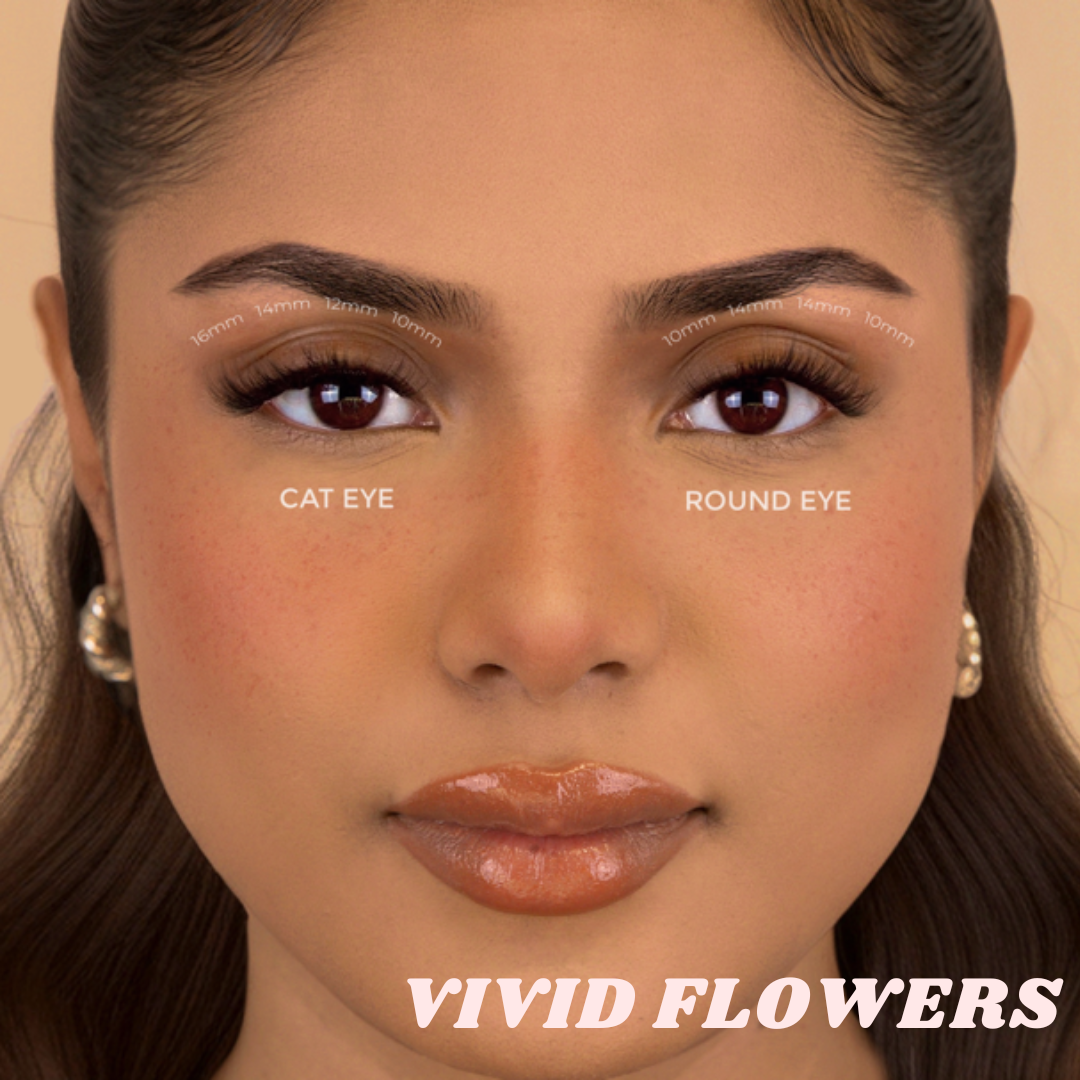 Beginner Friendly Pre-glued Lashes - Vivid Flowers