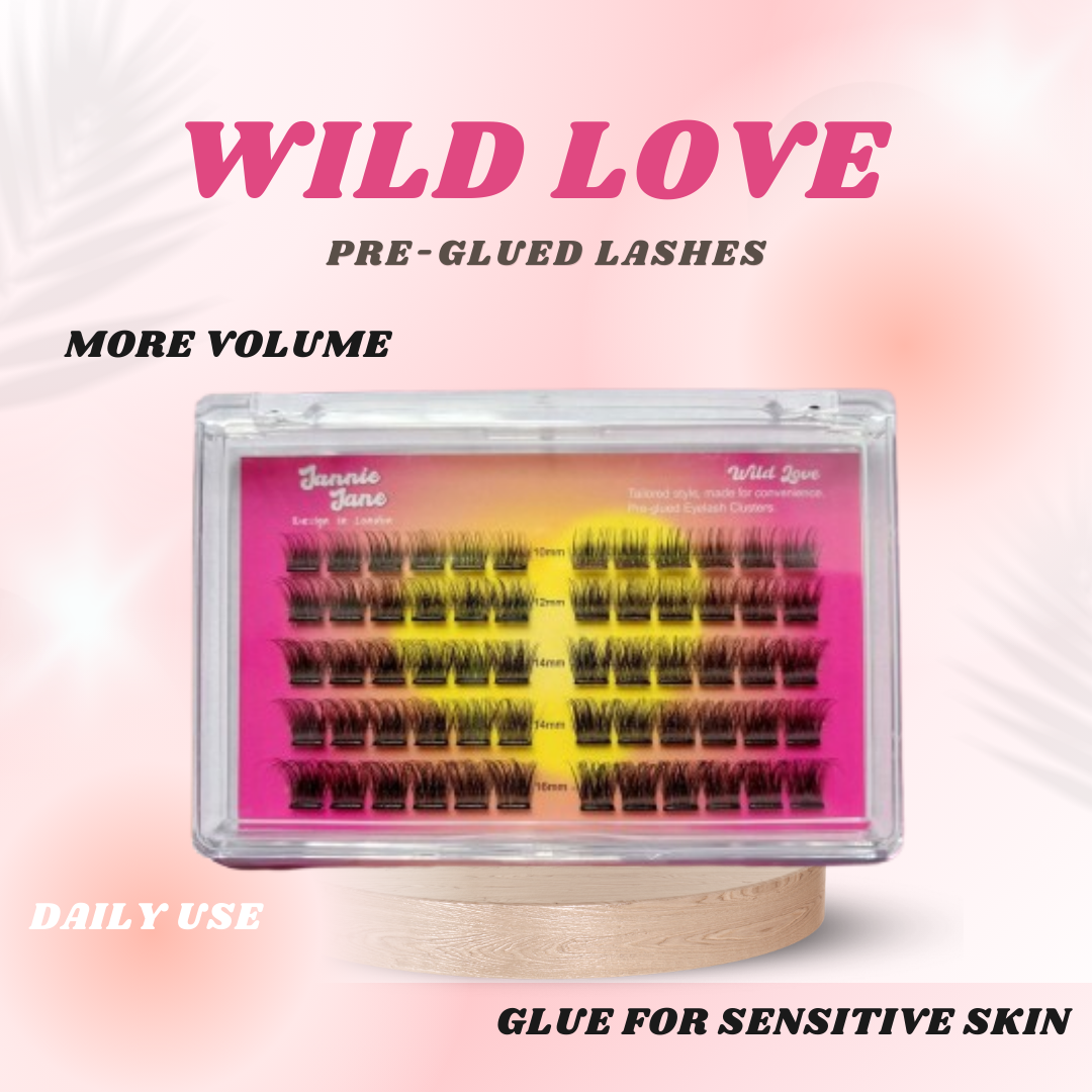 Dramatic Looking Pre-glued Lashes - Wild Love