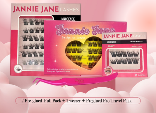 Kit Permulaan Bulu Mata JANNIE JANE Pra-glued